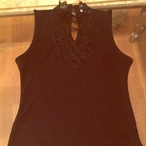 Black Lace~Neck Bodysuit~Worn Once.